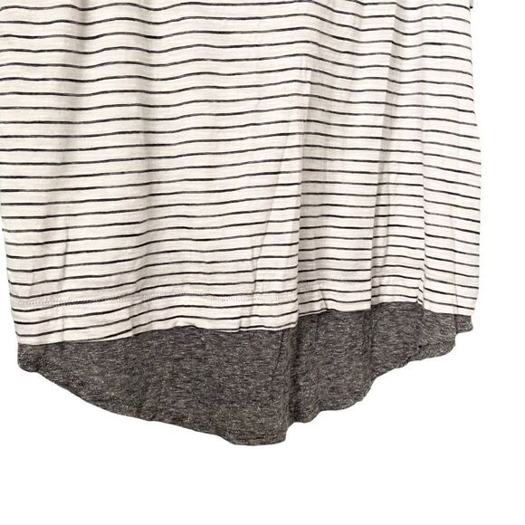 Vince Black and White Striped Tank Top 100% Cotton in Size Large - Picture 7 of 10